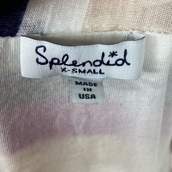 Splendid Strapless Striped Maxi Dress Very‎ Berry Size XS Horizon USA Made Boho - Picture 3 of 13